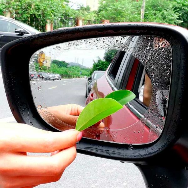 Mica anti lluvias para retrovisor 2 unidades universal impermeable - Imagen 2