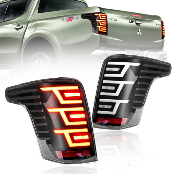 Faros LED Luces traseras para Mitsubishi Triton L200 2015-2018, luz posterior, lámpara de señal de freno, iluminación