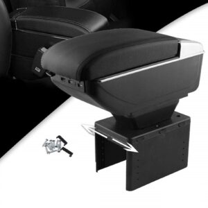 Consola protector antipolvo caja de apoyabrazos con puerto usb para celular