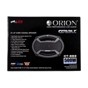 PARLANTE ORION COAXIAL DE 3 VÍAS 6X9" ALTAVOZ SERIE CT-693 500W