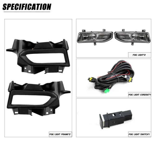 Lámpara antiniebla de parachoques delantero para NISSAN SUNNY VERSA ALMERA versión 2019-2020 Neblinero adicional + cableado - Imagen 2