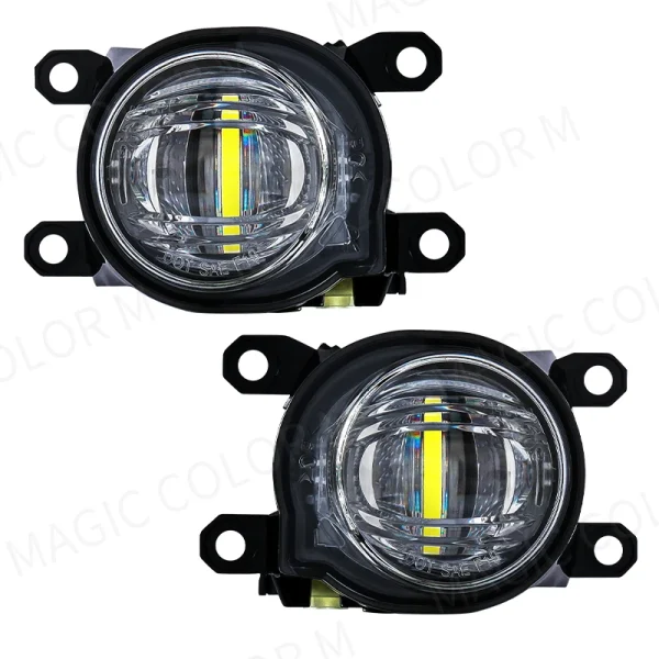 Conjunto de luces antiniebla para coche Toyota Fortuner 2020 2021, lámpara antiniebla delantera LED blanca, cubierta impermeable, bisel de parrilla, 12V, accesorios para automóviles - Imagen 3