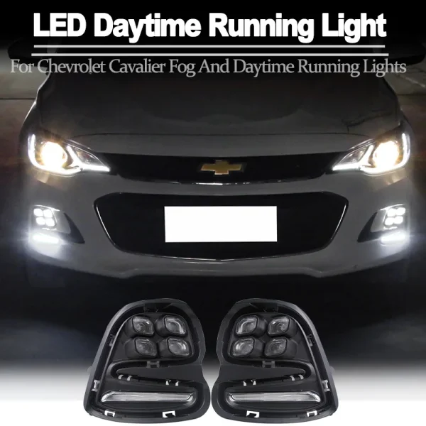 Luces LED antiniebla para Chevrolet Cavalier 2016 2017 2018, Neblinero luces LED de 12V - Imagen 6