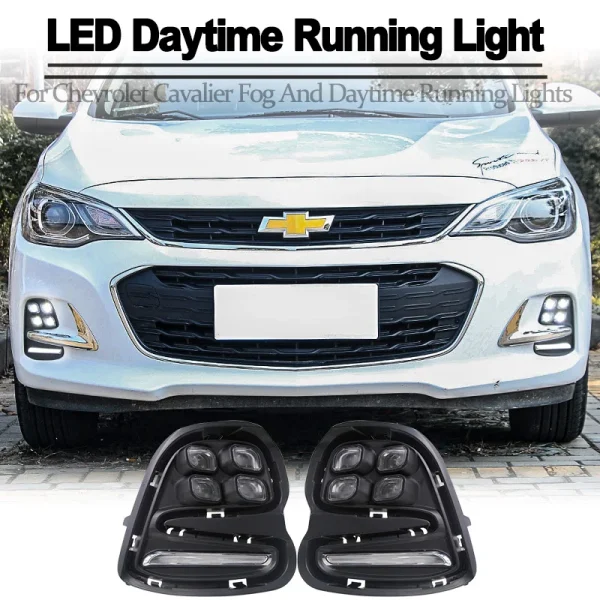 Luces LED antiniebla para Chevrolet Cavalier 2016 2017 2018, Neblinero luces LED de 12V