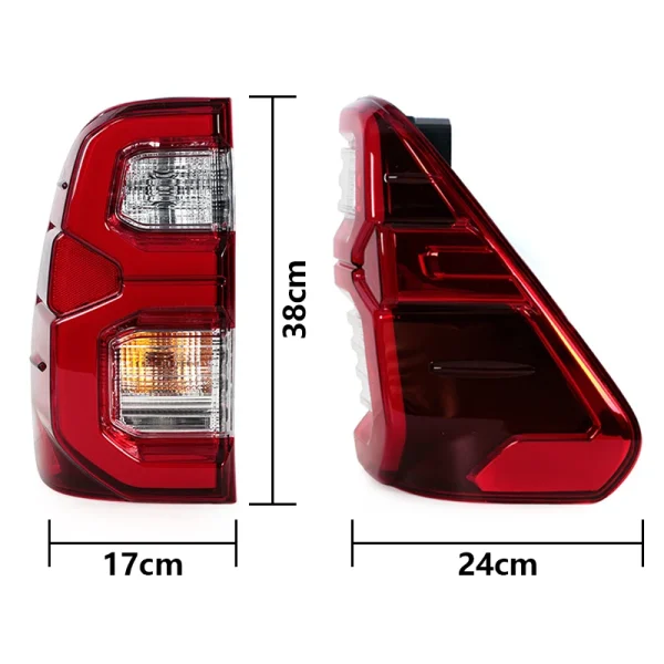 Luz trasera LED de freno con cable para Toyota Hilux Revo Rocco SR5 Pickup 2020 2021 2022, Faro Posterior lámpara de freno - Imagen 2