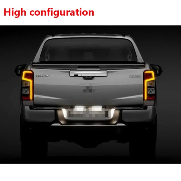 Luz trasera izquierda/derecha para Mitsubishi L200 Triton 2019-2020, Faro LED de marcha atrás de freno lateral - Imagen 6