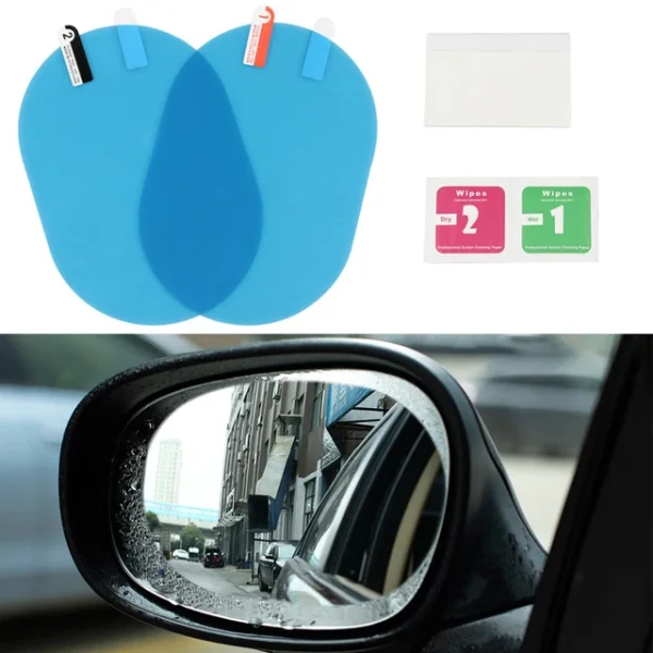 Mica anti lluvias para retrovisor 2 unidades universal impermeable