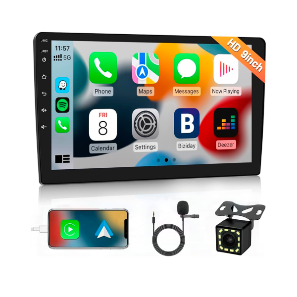 RADIO 2 DIM FULL HD ANDROID PANTALLA 9" GPS/TOUCH/USB/MP4/SD/BLUETOOTH - Imagen 2