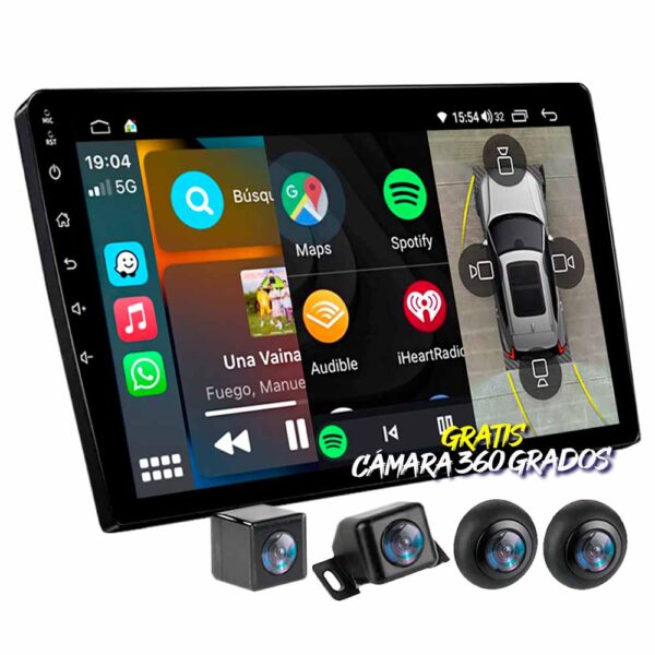 Radio Android 9 Pulgadas Universal Original Cámara 360°