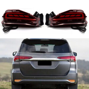 Par de luces antiniebla reflectoras traseras LED para Toyota Fortuner 2016-2021