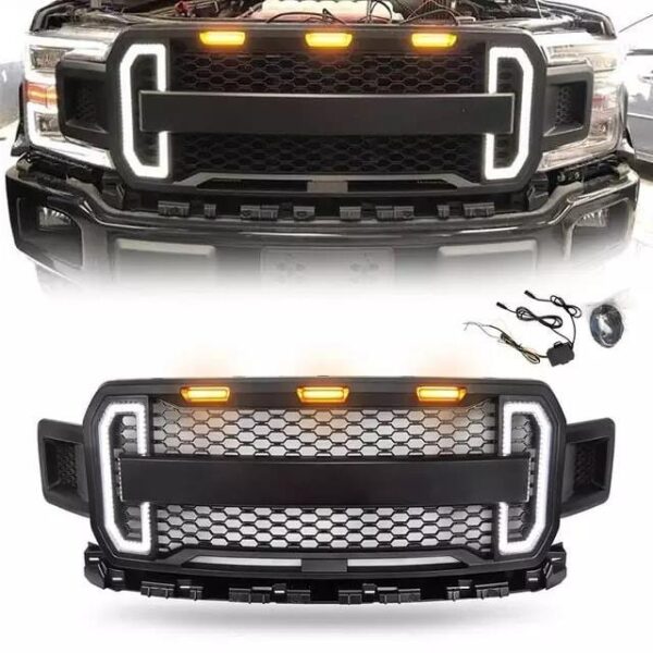 MASCARILLA FORD F150  2019-2023 C/LUZ CALIDA  Y BLANCA