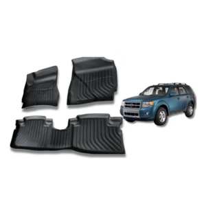 Juego De Moquetas Termoformadas Tipo Bandeja P/ Ford Escape 2008 2009 2010 2011 2012 (2 Filas / 3 Piezas)