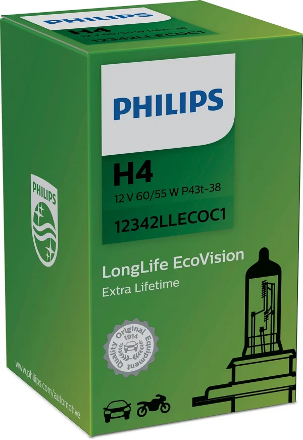 BOMBILLO LONGLIFE H4 12V PHILIPS