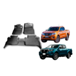 Juego De Moquetas Termoformadas Tipo Bandeja 3d P/ Nissan Frontier NP300 2015 2016 2017 2018 2019/2020/2021/2022/2023/2024 2025Doble Cabina