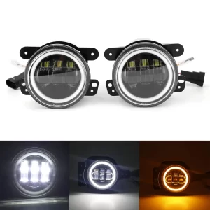 Neblinero faro redondo 3 funciones rojo (Unidad) OJOS DE ANGEL