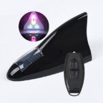 Aleta De Tiburón Con Luces Led Negra