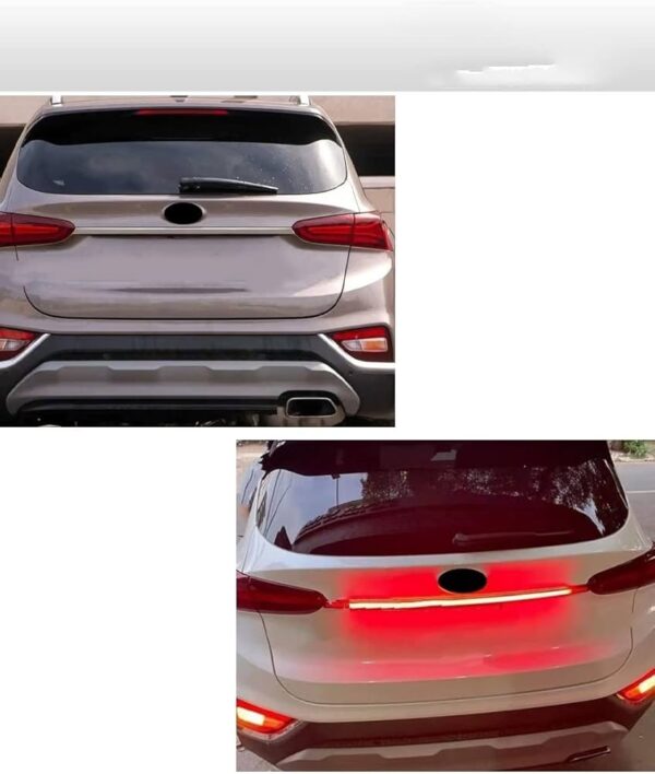 BARRA POSTERIOR 3 FUNCIONES HYUNDAI SANTA FE 2019 COLOR NEGRO Y NEGRO