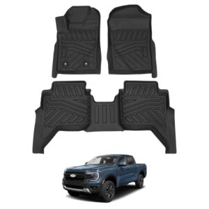 JUEGO DE MOQUETAS P / FORD RANGER 2024-2025 (2 FILAS / 3 PIEZAS)