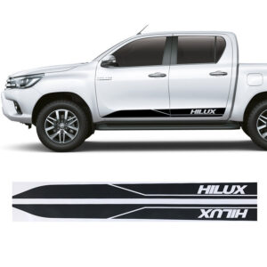 CALCOMANÍA PARA TOYOTA HILUX LATERALES (NEGRO)