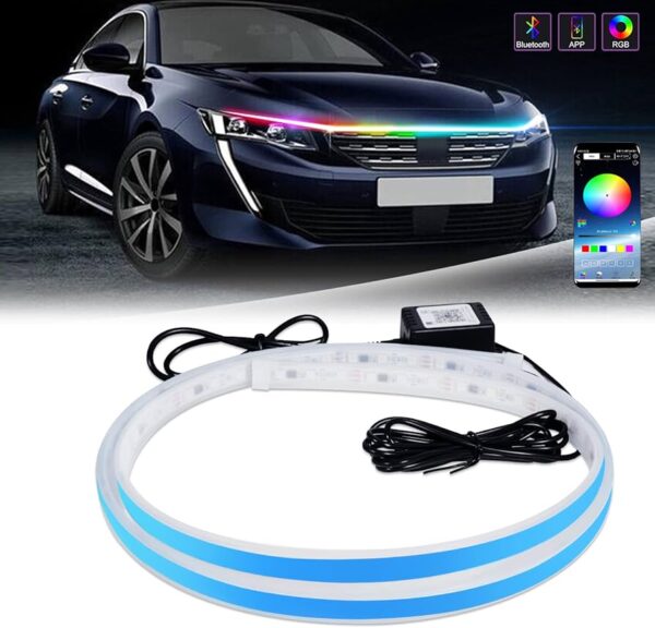 Tira, Cinta Led Para Capó + Bluetooth +app Rgb