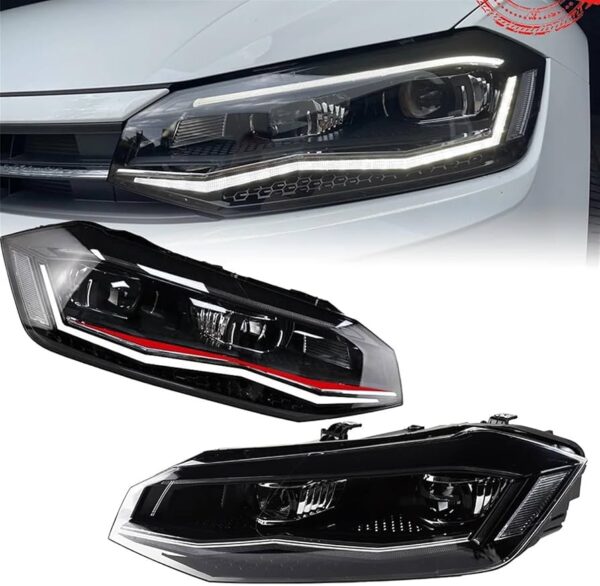 FAROS DELANTEROS PLOMO O ROJO VOLKSWAGEN POLO 2019-2021