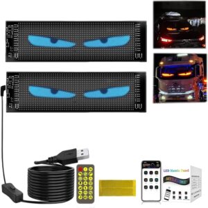 Ojos LED animados para parabrisas 49*10
