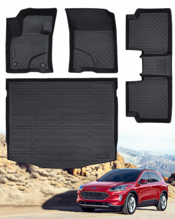 JUEGO DE MOQUETAS P/ FORD ESCAPE 2022-2024 (2 FILAS / 3 PIEZAS)