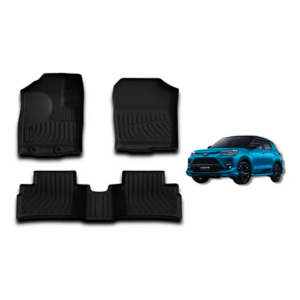 Juego De Moquetas Termoformadas Tipo Bandeja 3D P/ Toyota Raize 2022/2023/2024 (2 Filas / 3 Piezas)