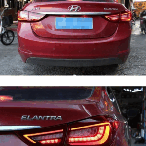 Faros posteriores LED, lámpara trasera DRL, señal dinámica de freno, accesorios de marcha atrás para Hyundai Elantra 2011-2016