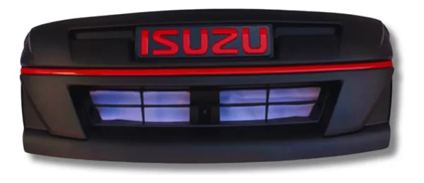 MASCARILLA DEPORTIVA DMAX LOGO IZUZU FILO ROJO