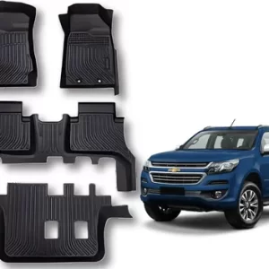 JUEGO DE MOQUETAS 3D P/ CHEVROLET TRAILBLAZER 2018-2024 (3 FILAS / 4 PIEZAS)