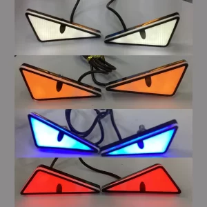 MINI OJOS LED BLANCOS TIPO TRIÁNGULO