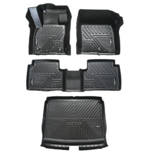 Juego De Moquetas Termoformadas Tipo Bandeja P/Ford Bronco Sport 2022/2023/2024  (2 Filas / 3 Piezas)