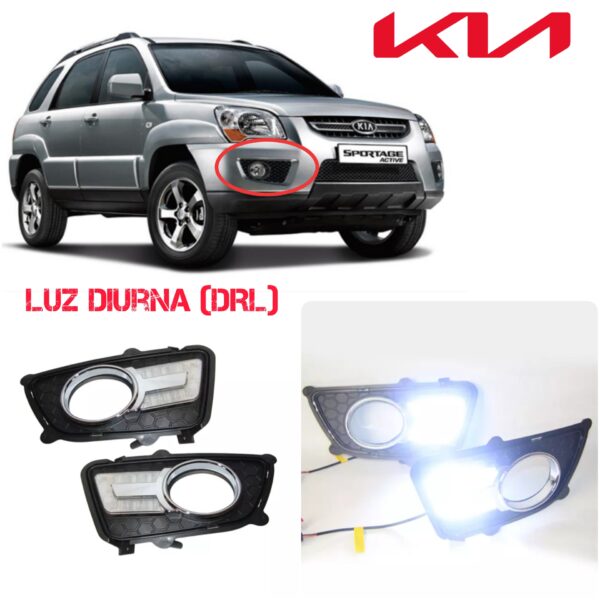 LUZ DIURNA KIA SPORTAGE ACTIVE 2009 2010