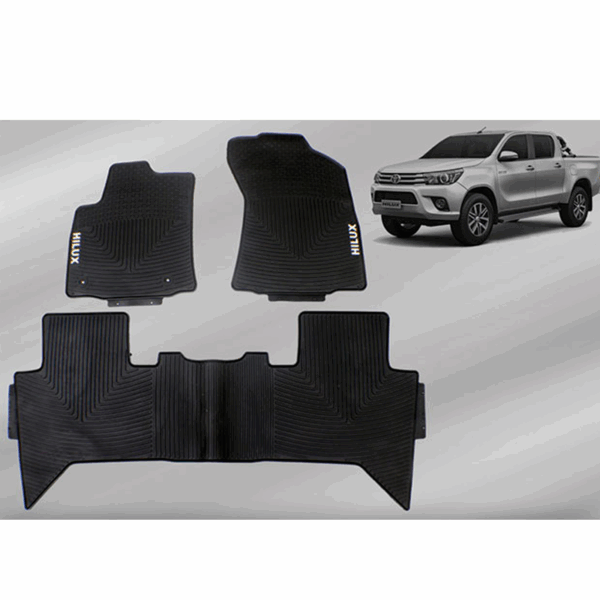 MOQUETA TOYOTA HILUX REVO 2016 NEGRO 3PCS