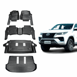 JUEGO DE MOQUETAS 5D P/TOYOTA FORTUNER 2024 (3FILAS / 4 PIEZAS)