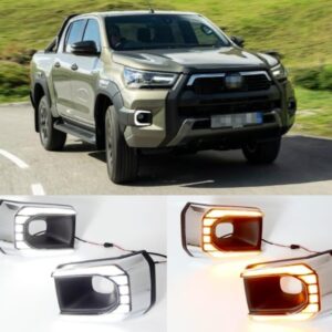 LUZ DIURNA + LUZ DIRECCIONAL TOYOTA REVO HILUX VIGO ROCCO 2020