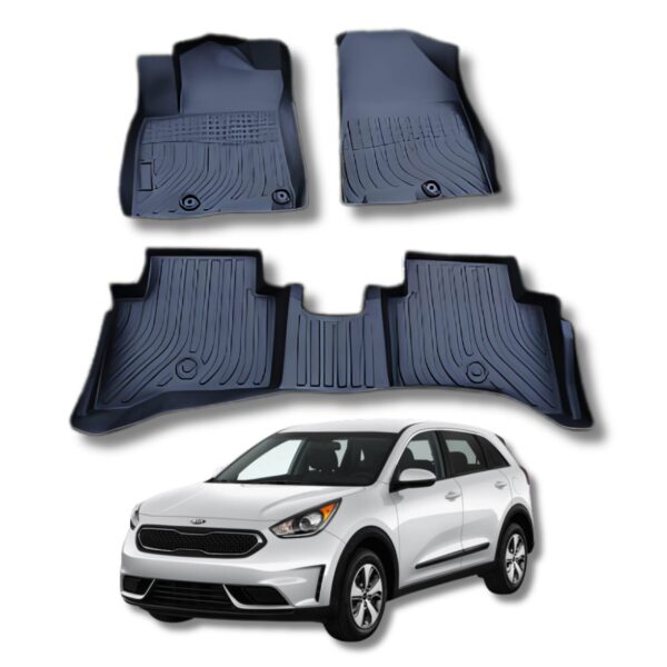 JUEGO DE MOQUETAS P/KIA NIRO 2022-2024  (2 FILAS / 3 PIEZAS)