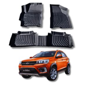 Moquetas Termoformadas Tipo Bandeja 3d Chery Tiggo2 2019 2020 2021 2022 2023- Negra