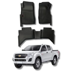 Moquetas Termoformadas Tipo Bandeja 3D Chevrolet Dmax 2014 2015 2016 2017 2018 2019 2020 2021 2022 2023 2024 2025