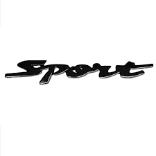 EMBLEMA LOGO SPORT NEGRO