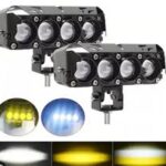 Exploradoras 4 Lupas Neblineros Led Alta Iluminación Bicolor Amarillo/Blanco