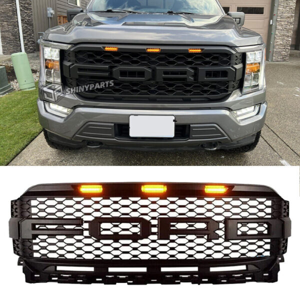 MASCARILLA FORD F150 2022-2023 C/LUZ LETRAS  "FORD"