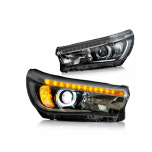 Faros Delanteros Con  Lente Led Toyota Hilux Revo 2016 2017 2018 2019 2020