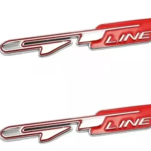 EMBLEMA METALICO GT LINE CROMADO