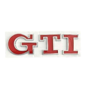 EMBLEMA METALICO GTI ROJO