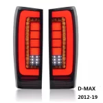 Faros Posteriores Lámpara de luz trasera LED completa lente negra ahumada para camioneta Isuzu D-Max Dmax 2014 2015 2016 2017 2018 2019 2020 2021 2022 2023 2024 2025