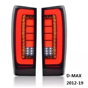 Faros Posteriores Lámpara de luz trasera LED completa lente negra ahumada para camioneta Isuzu D-Max Dmax 2014 2015 2016 2017 2018 2019 2020 2021 2022 2023 2024 2025