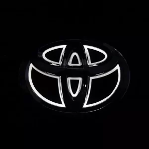 Emblema Logo Led Blanco Toyota Para Autos Y Camionetas