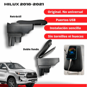 Consola Apoya Brazos Toyota Hilux 2016 2017 2018 2019 2020 2021
